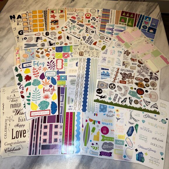 Creative Memories Other - Creative Memories Lot of 50 Mixed New & Partial Sheets of Scrapbooking Stickers